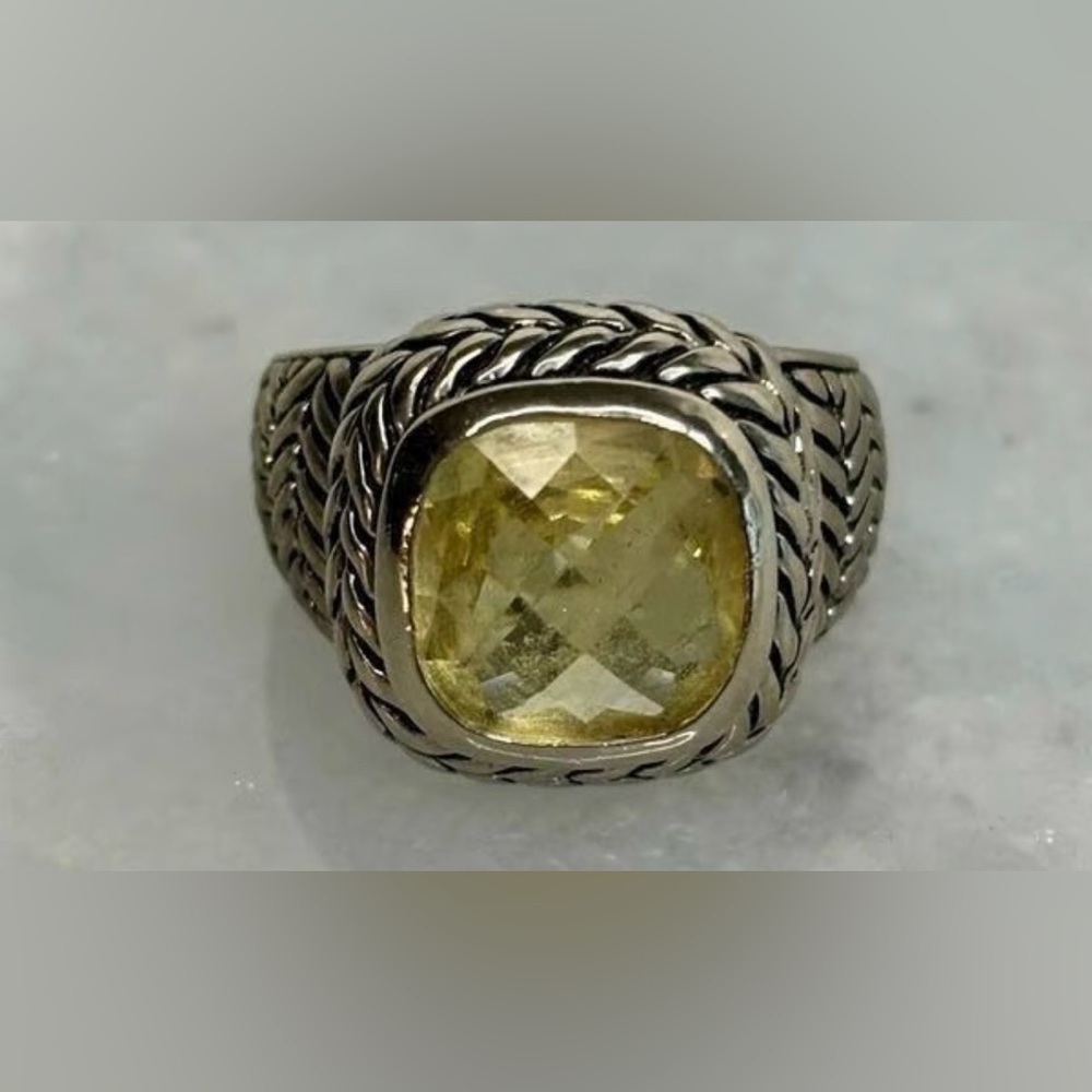 Vintage Lucky Brand Corine Herringbone Ring